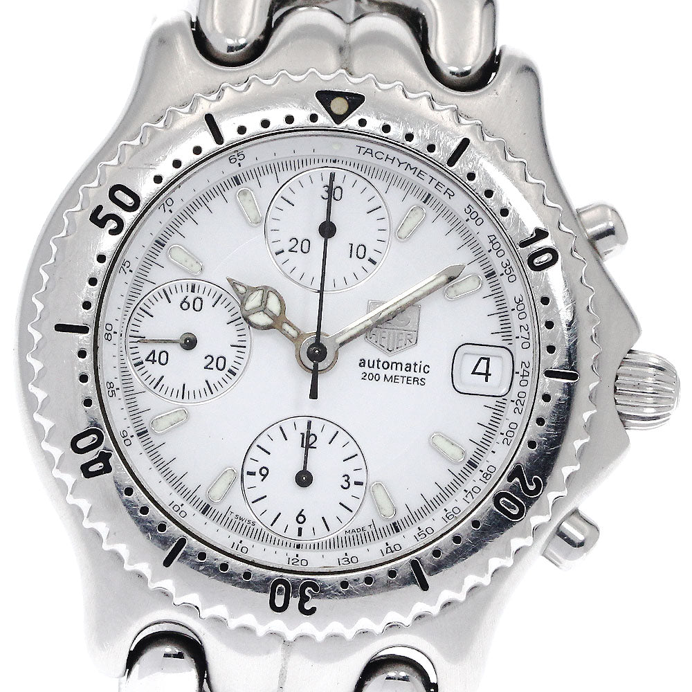 TAG HEUER S/el CG2110-R0 Chronograph white Dial Automatic Men's Watch_885891
