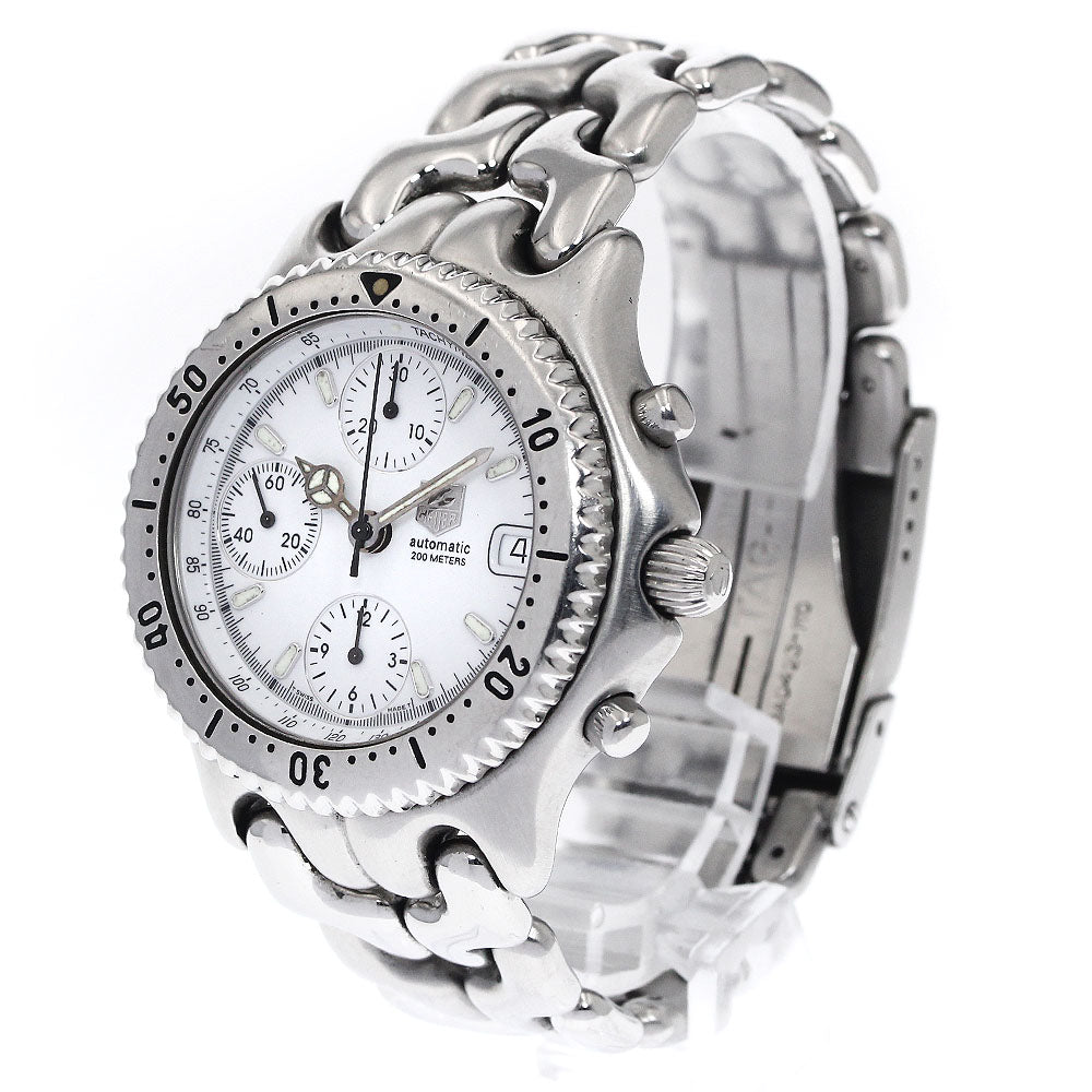 TAG HEUER S/el CG2110-R0 Chronograph white Dial Automatic Men's Watch_885891