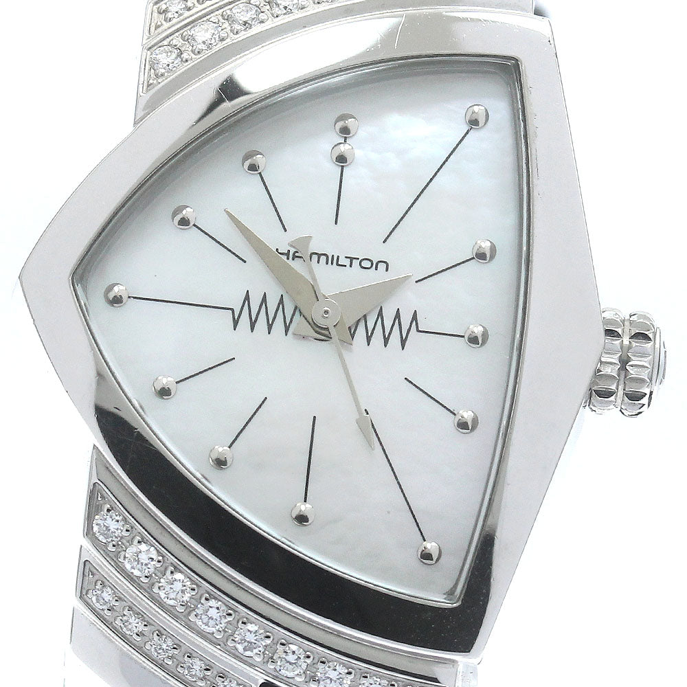 HAMILTON Ventura H242610 Diamond White shell Dial Quartz Ladies Watch_885895