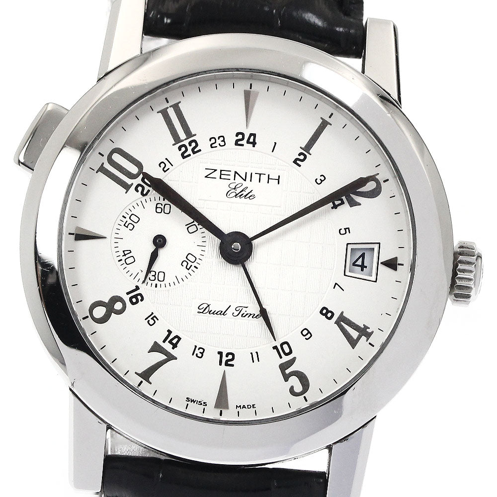 ZENITH Port Royale Elite 01/02.0451.682 Dual time GMT Silver Dial Automatic Men's Watch_885902