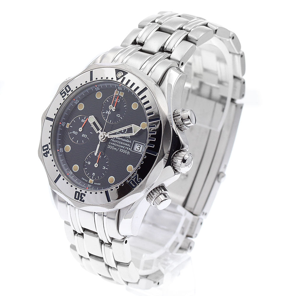 OMEGA Seamaster300 2598.80 Date Chronograph Navy Dial Automatic Men's_885927