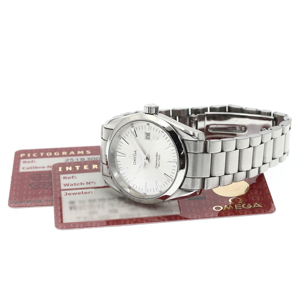 OMEGA Seamaster Aqua Terra 2518.30 Date Silver Dial Quartz Men's Watch_885932