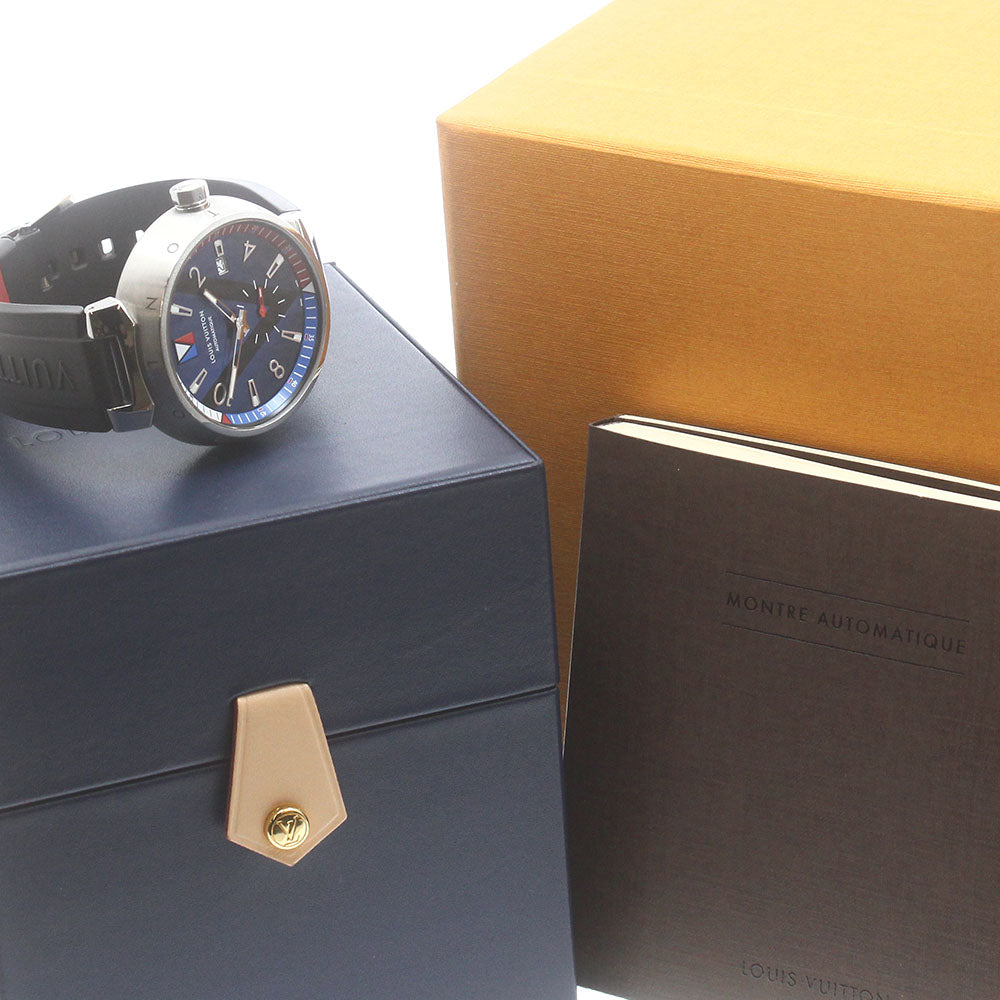 LOUIS VUITTON Tambour V Line Iconic Q1D21 blue Dial Automatic Men's Watch_885942