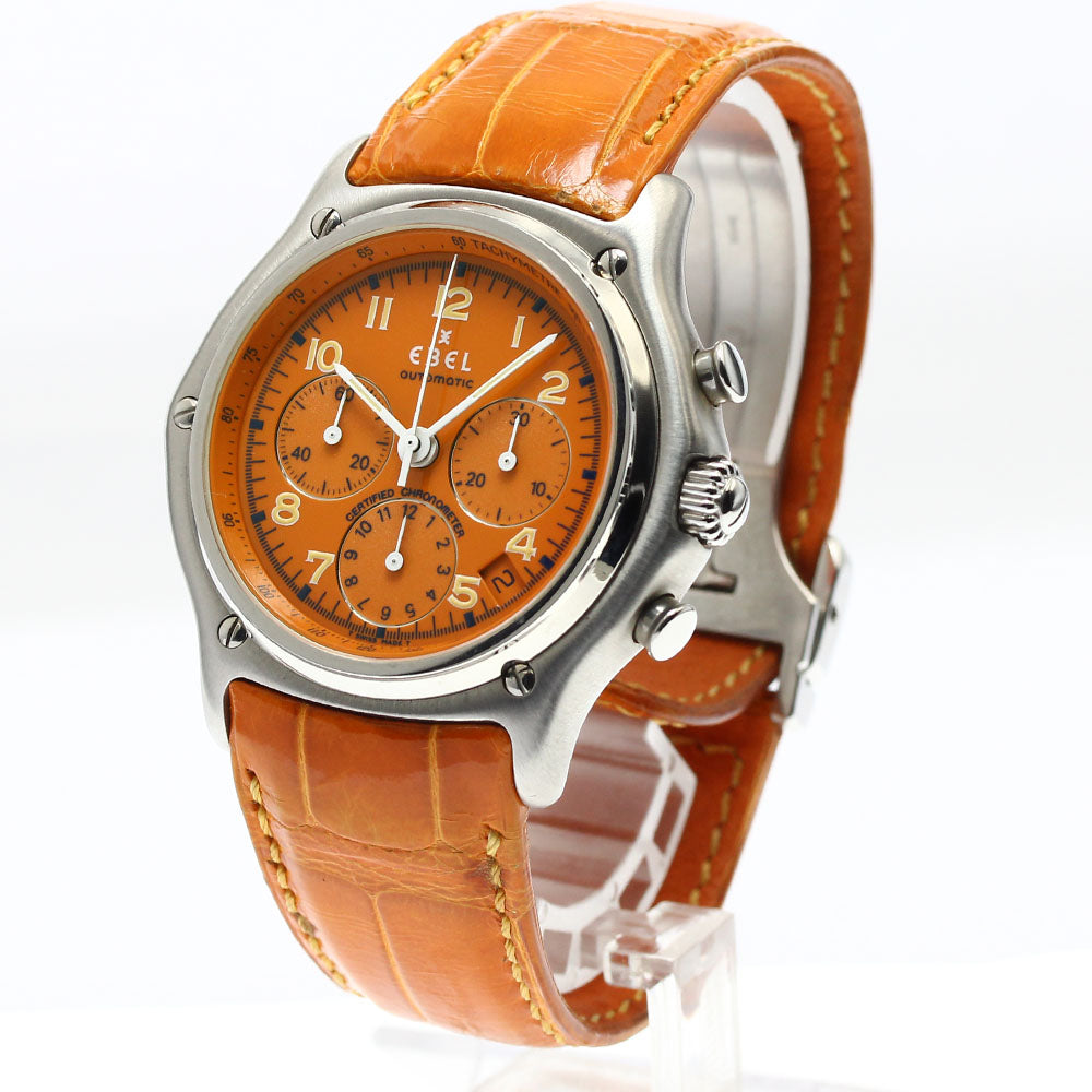 EBEL 1911 Modulor E9137240 Chronograph Orange Dial Automatic Men's Watch_885975