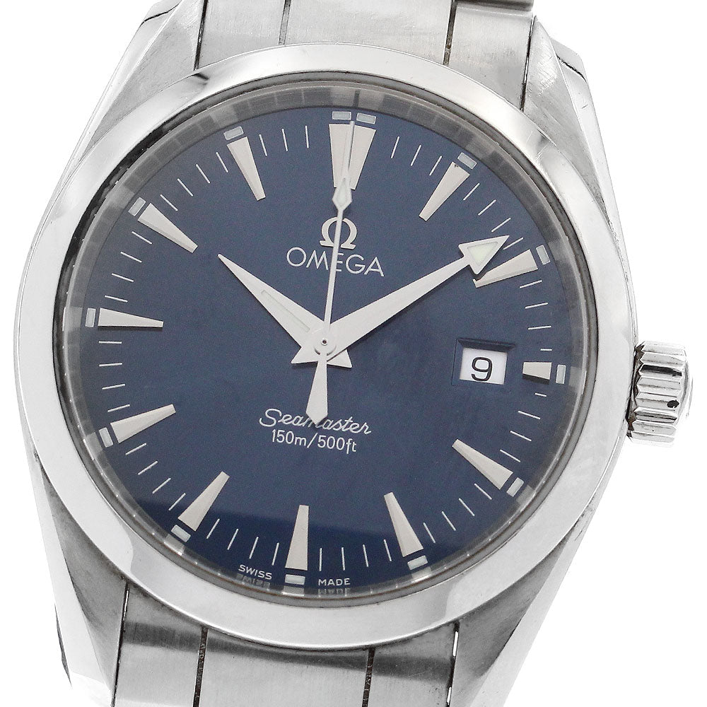 OMEGA Seamaster Aqua Terra 2518.80 Date blue Dial Quartz Boy's Watch_885991