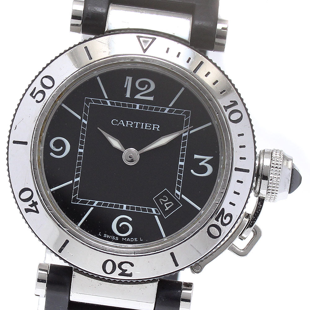 CARTIER Passive timer W3140003 Date black Dial Quartz Ladies Watch_885998