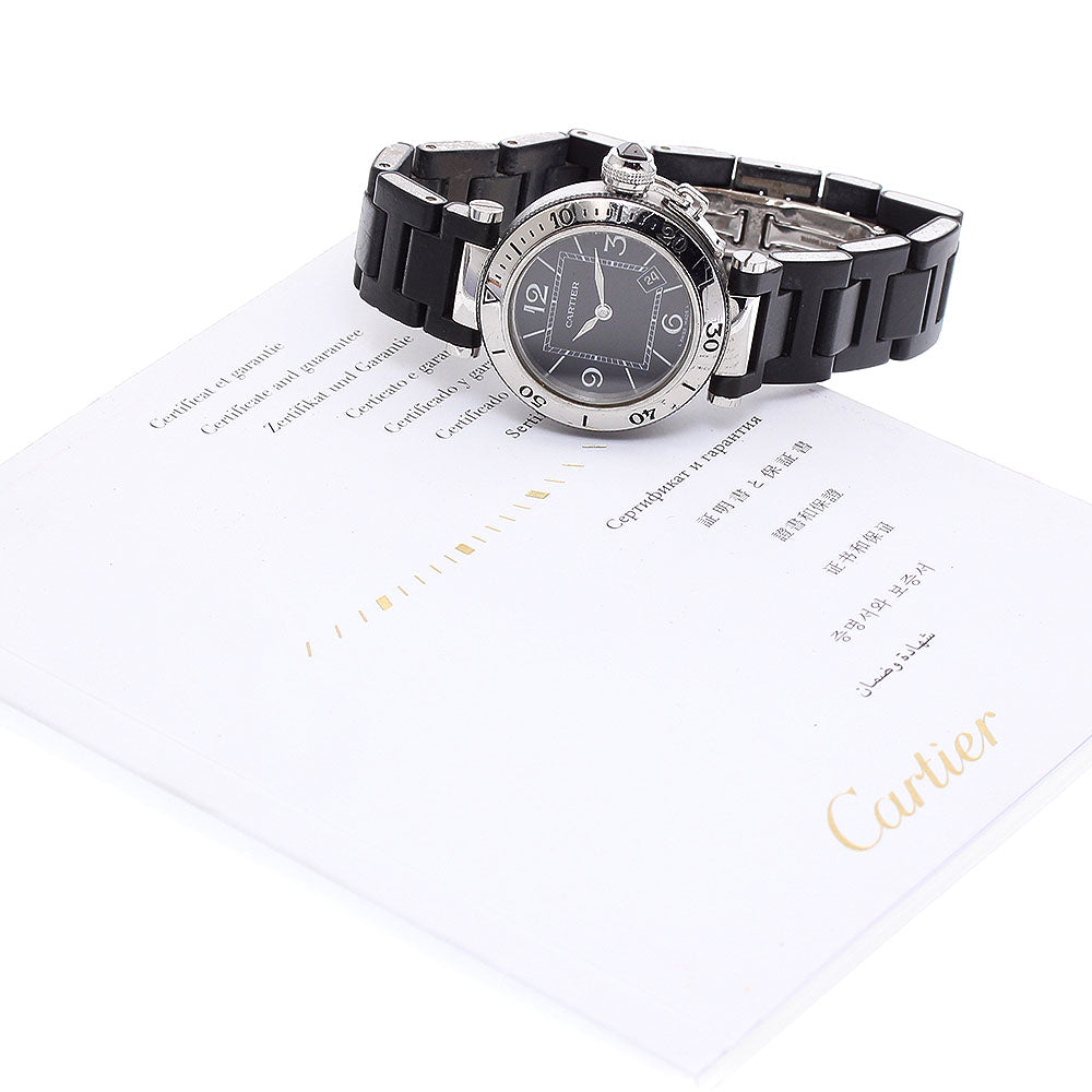 CARTIER Passive timer W3140003 Date black Dial Quartz Ladies Watch_885998