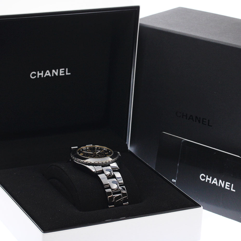 CHANEL J12 Couture 38MM H9762 Black ceramic Automatic Men's Watch_886001