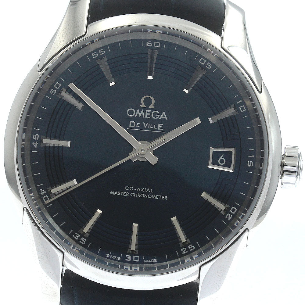 OMEGA De Ville Hour Vision 433.33.41.21.03.001 Coaxial Navy Dial Automatic Men's Watch_886006