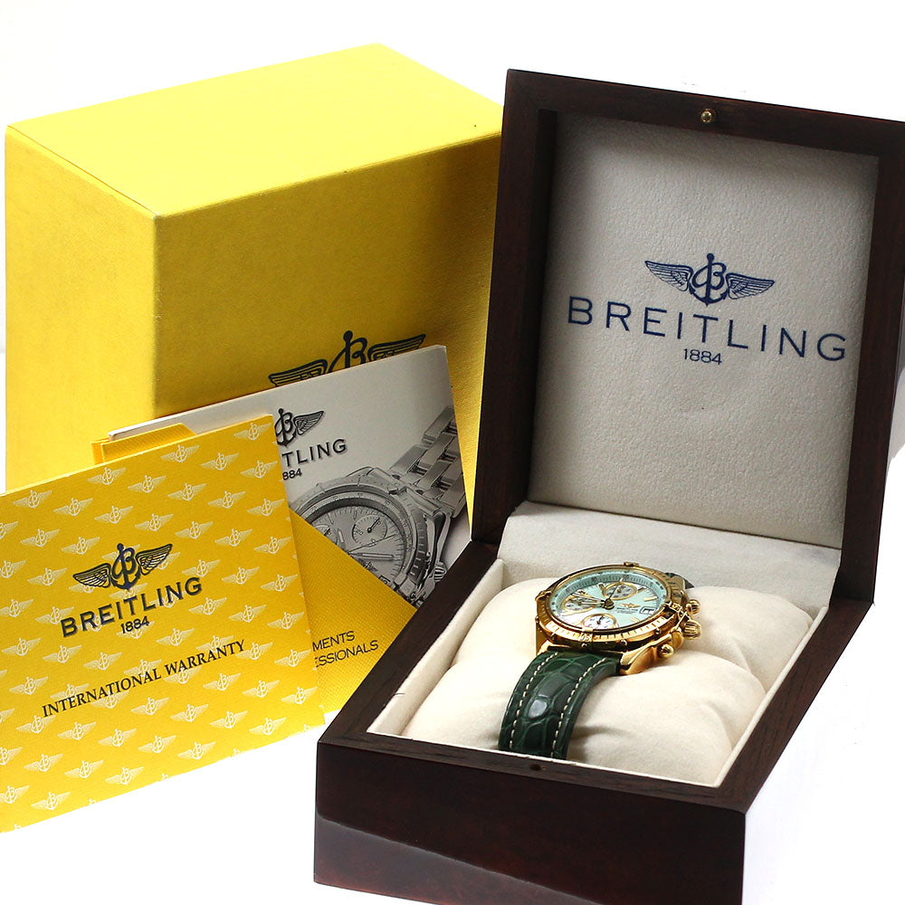 BREITLING Chronomat K13050.1 18K Yellow Gold shell Dial Automatic Men's Watch_886018