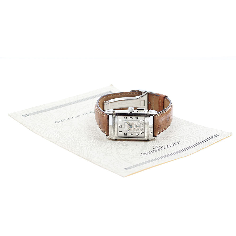 JAEGER-LECOULTRE reverso memory 255.840.822/Q2558470 Silver Dial Hand Winding Men's Watch_886060