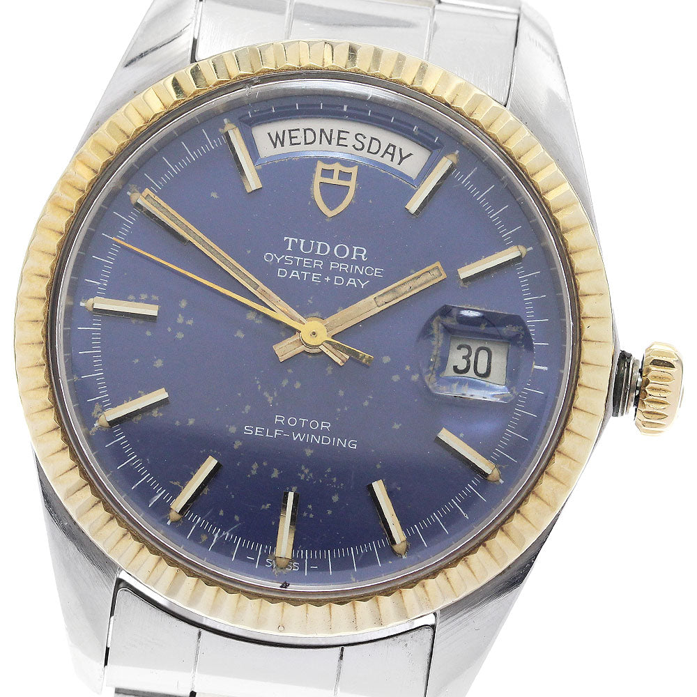 TUDOR Oyster Prince Date Day 7019/3 Cal.1895 YG bezel Navy Dial Automatic Men's Watch_886068