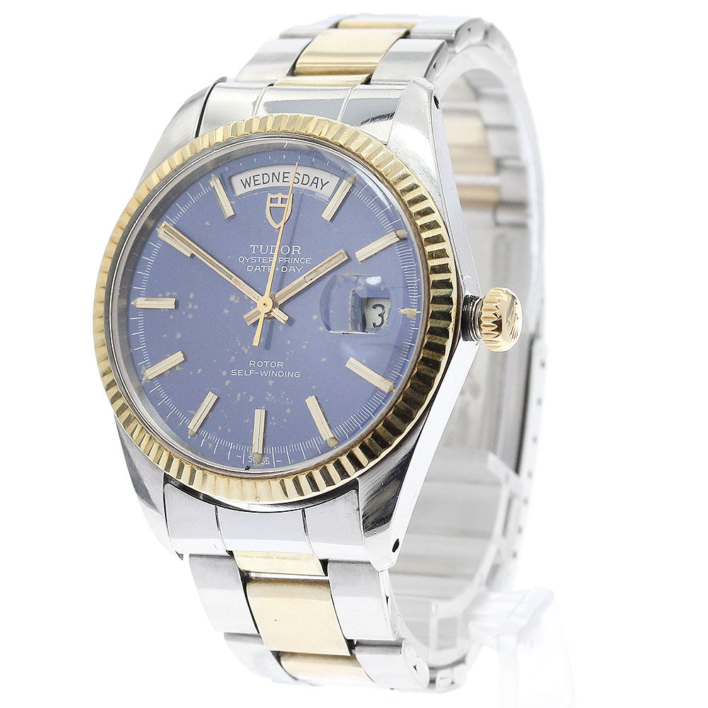 TUDOR Oyster Prince Date Day 7019/3 Cal.1895 YG bezel Navy Dial Automatic Men's Watch_886068