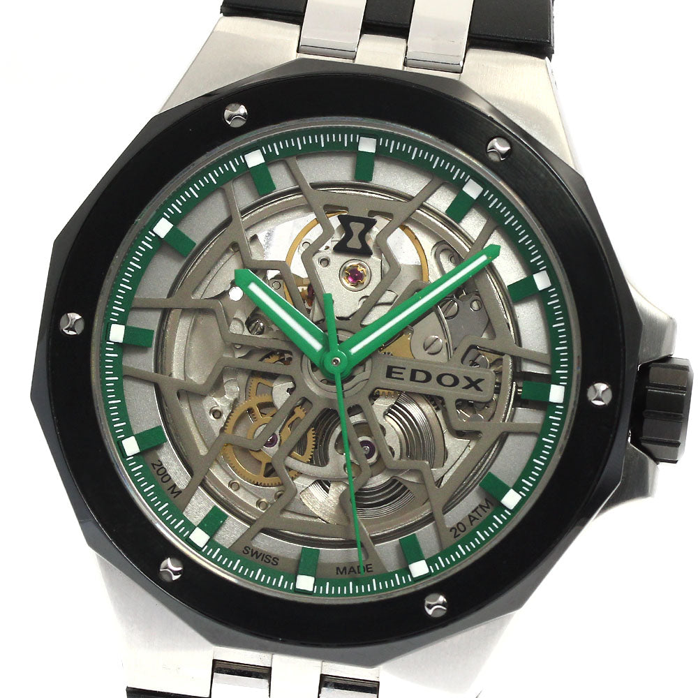 EDOX Delphin Meccano 85303-3NN-VB skeleton Dial Automatic Men's Watch_886082