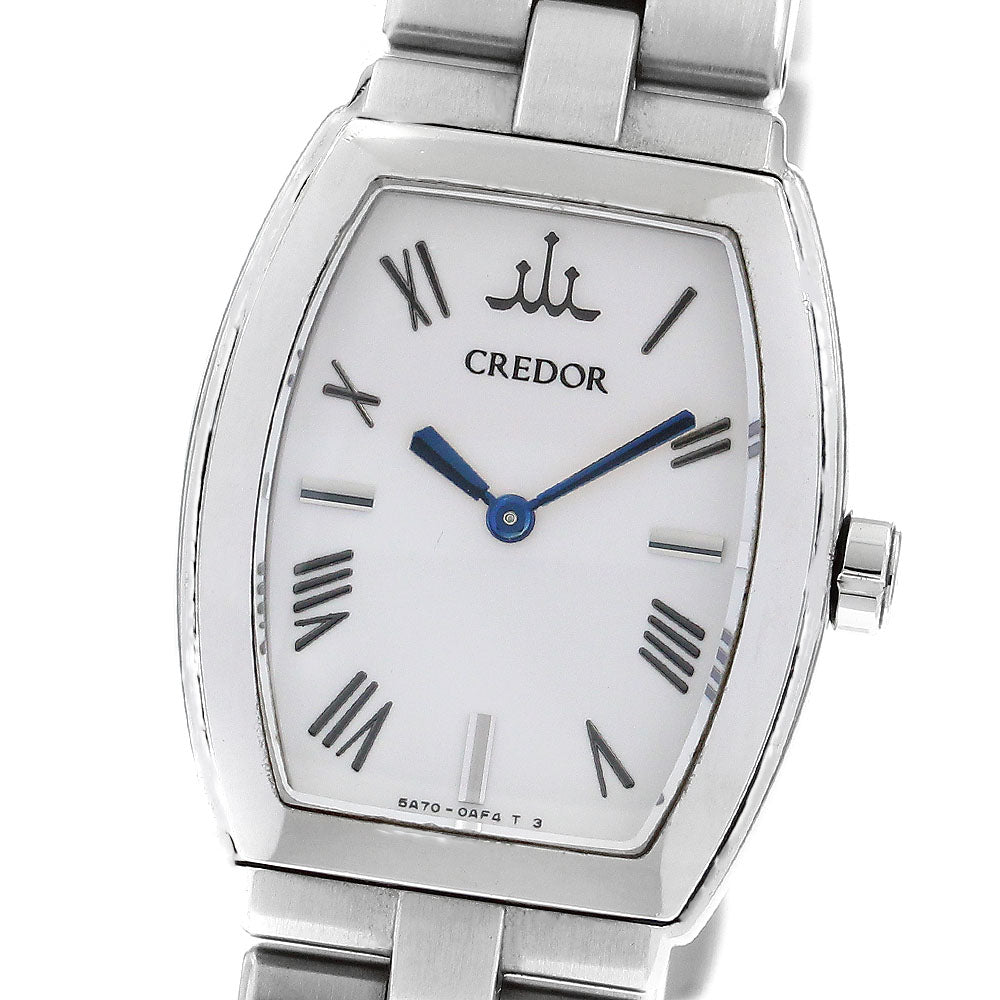 SEIKO CREDOR aqua GSWE977/5A70-0AE0 white Dial Quartz Ladies Watch_886084