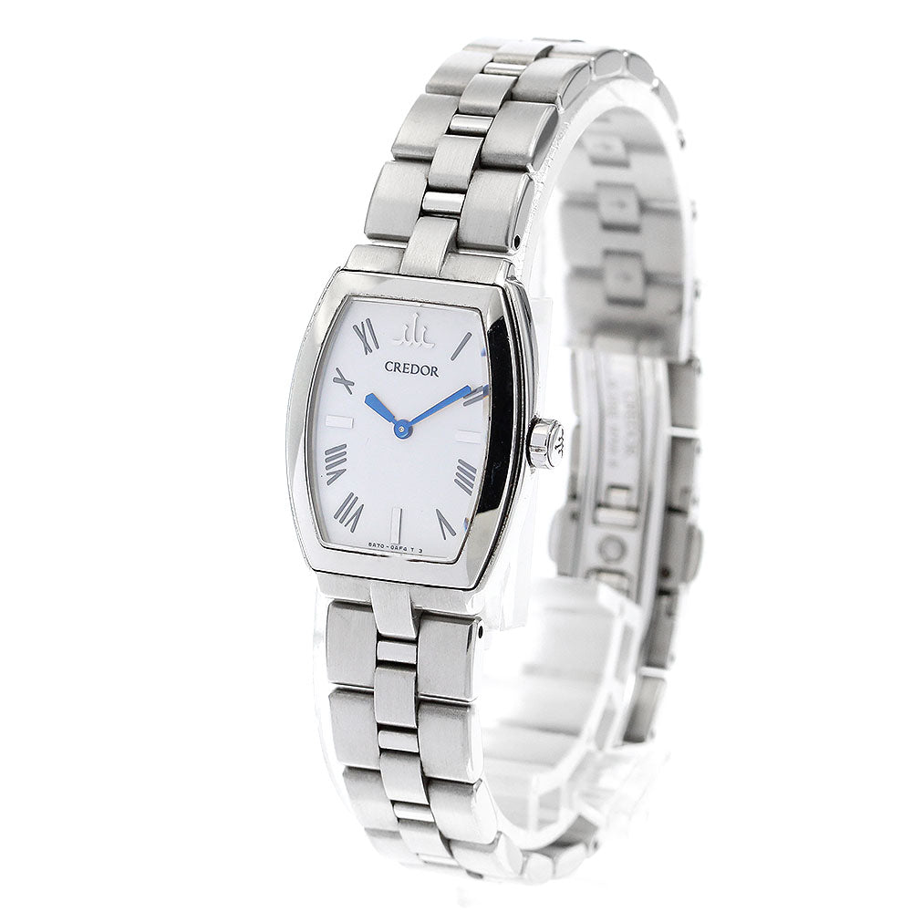 SEIKO CREDOR aqua GSWE977/5A70-0AE0 white Dial Quartz Ladies Watch_886084