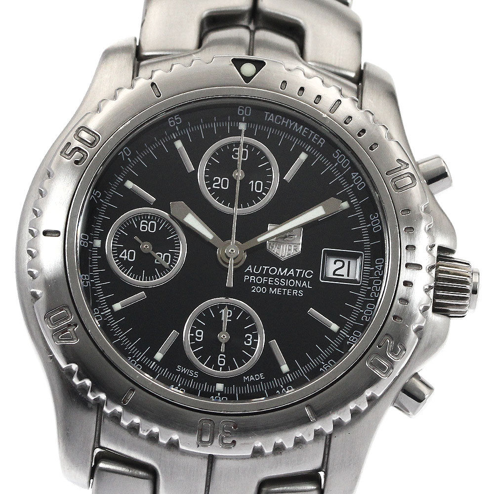 TAG HEUER Link CT2111.BA0550 Chronograph Date black Dial Automatic Men's_886089
