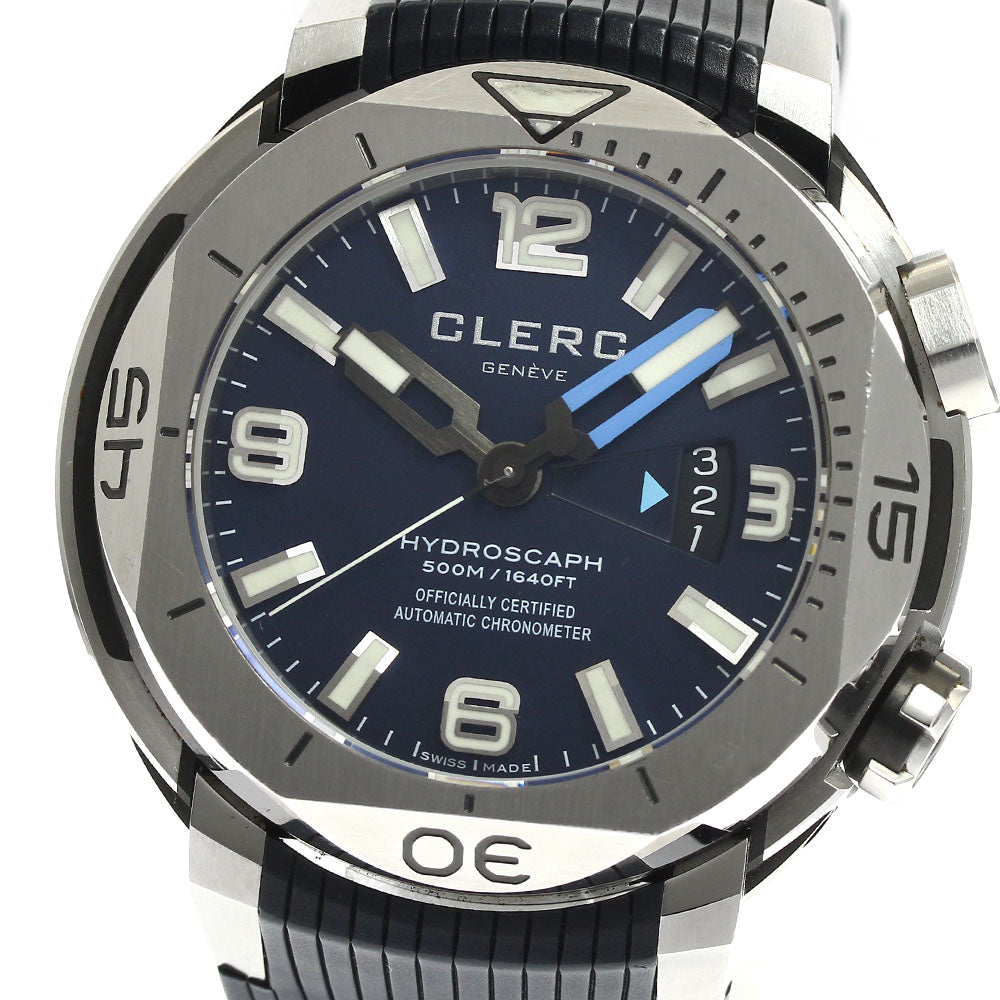 CLERC Hydroscaph H1 H1-1.4.3 Date Navy Dial Automatic Men's Watch_886094