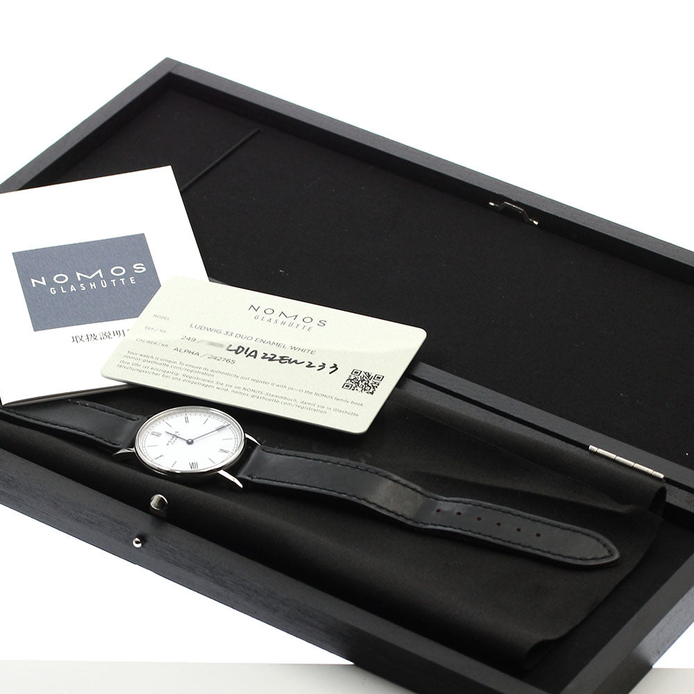NOMOS Ludwig 33 LD1A22EW233 white Dial Hand Winding Men's Watch_886099