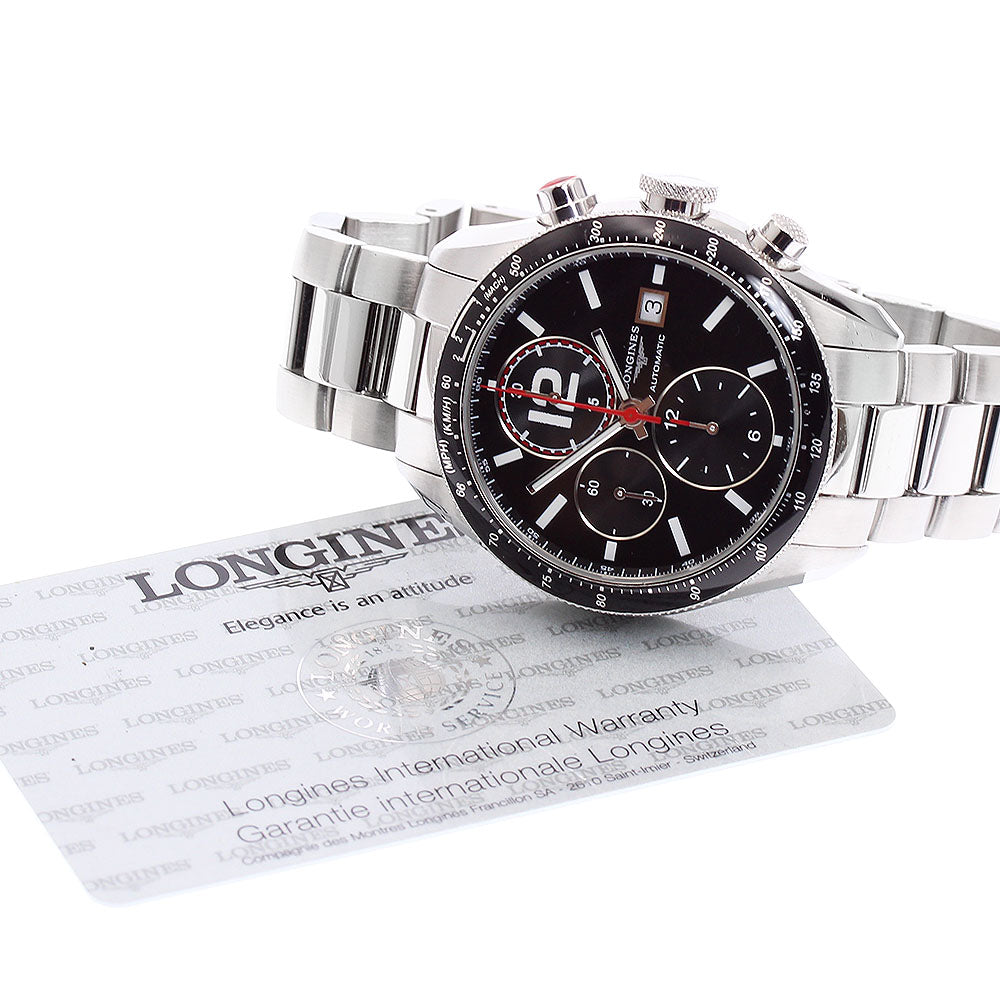 LONGINES Gran Vitez L3.636.4 Chronograph black Dial Automatic Men's Watch_886120