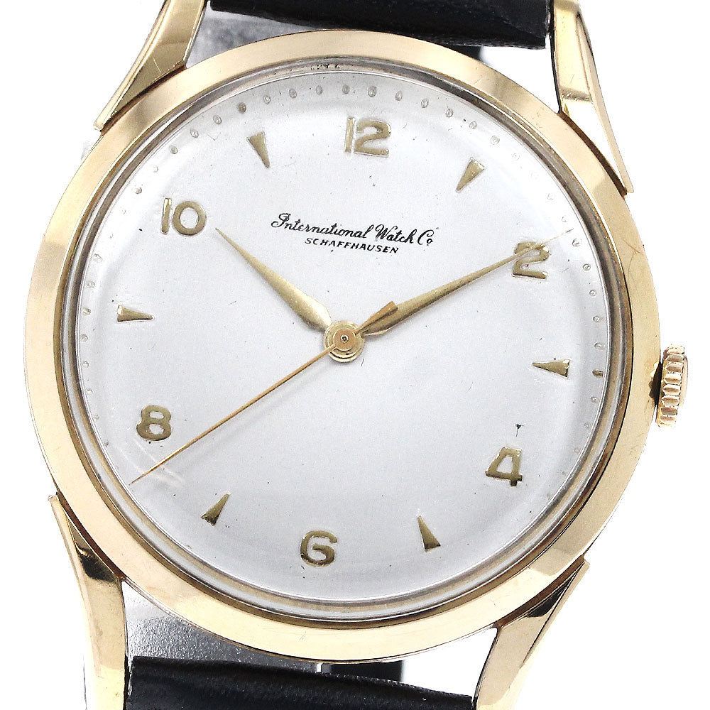 IWC SCHAFFHAUSEN K18YG Vintage Cal.89 Redone Dial Silver Dial Hand Winding Men's Watch_886125