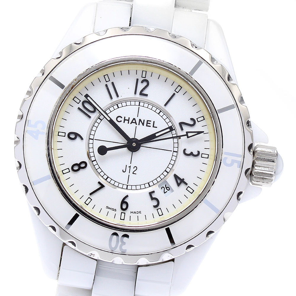 CHANEL J12 33mm H0968 White Ceramic white Dial Quartz Ladies Watch_886144