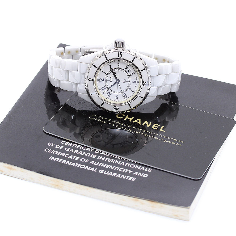 CHANEL J12 33mm H0968 White Ceramic white Dial Quartz Ladies Watch_886144