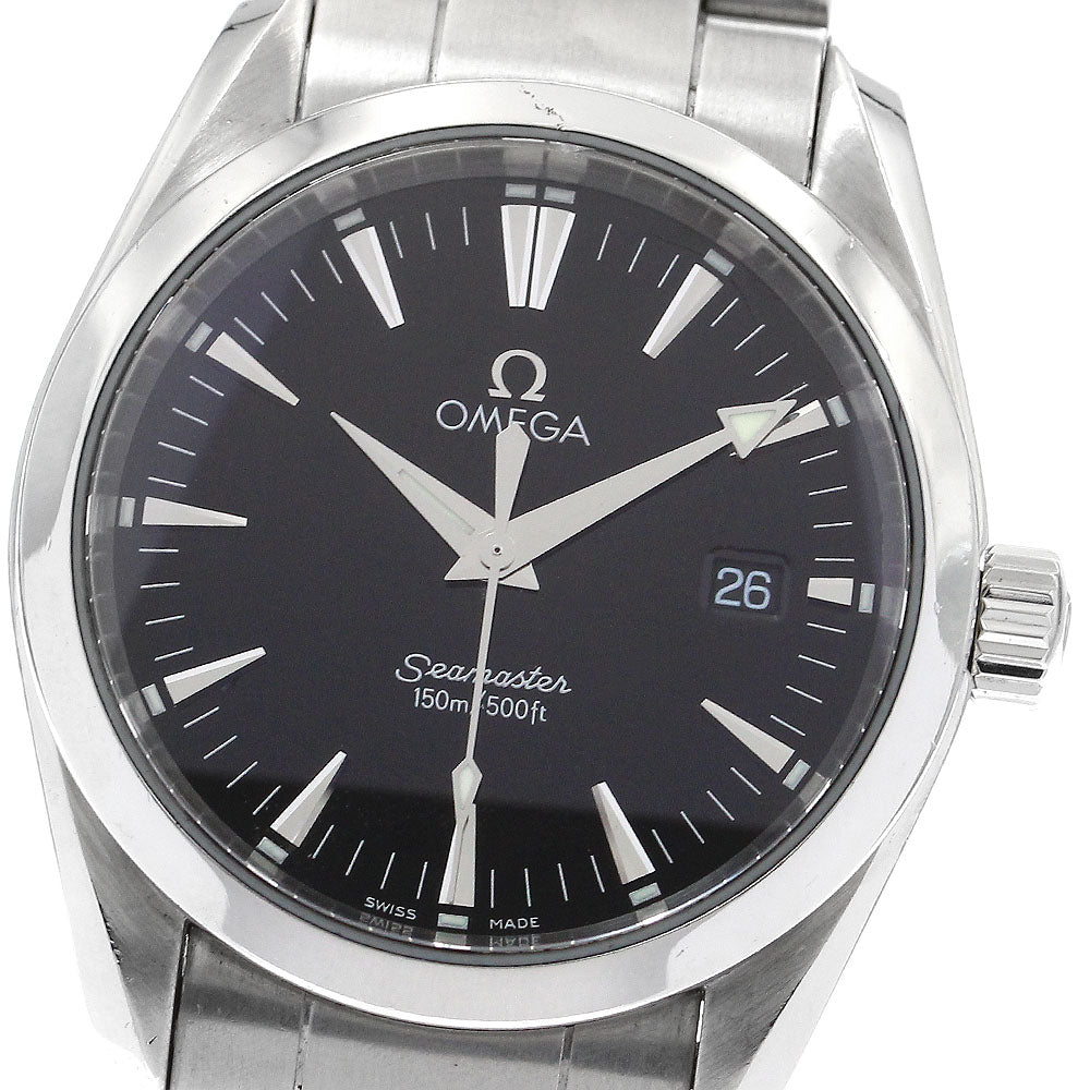 OMEGA Seamaster Aqua Terra 2518.50 Date black Dial Quartz Boy's Watch_886150