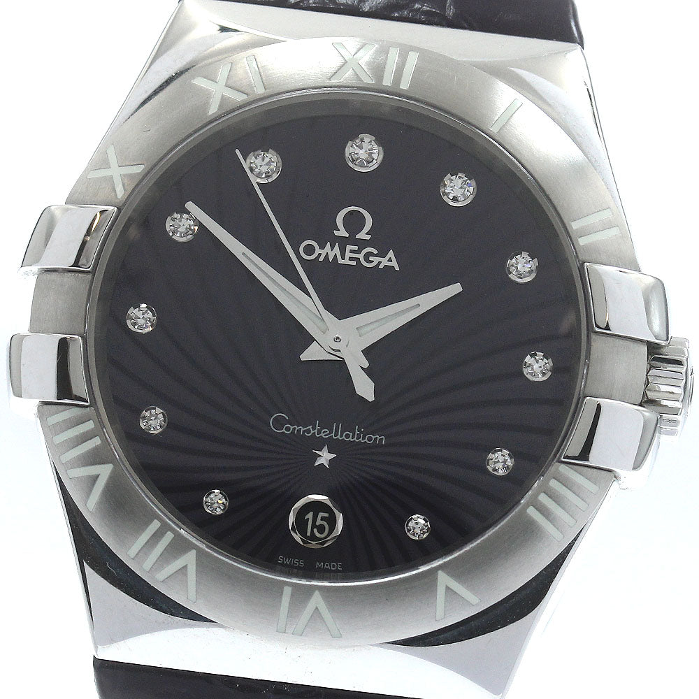 OMEGA Constellation 123.13.35.60.60.001 11P diamond purple Dial Quartz Ladies Watch_886182