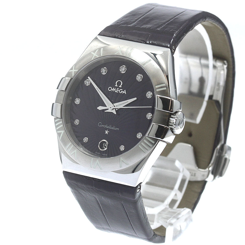 OMEGA Constellation 123.13.35.60.60.001 11P diamond purple Dial Quartz Ladies Watch_886182