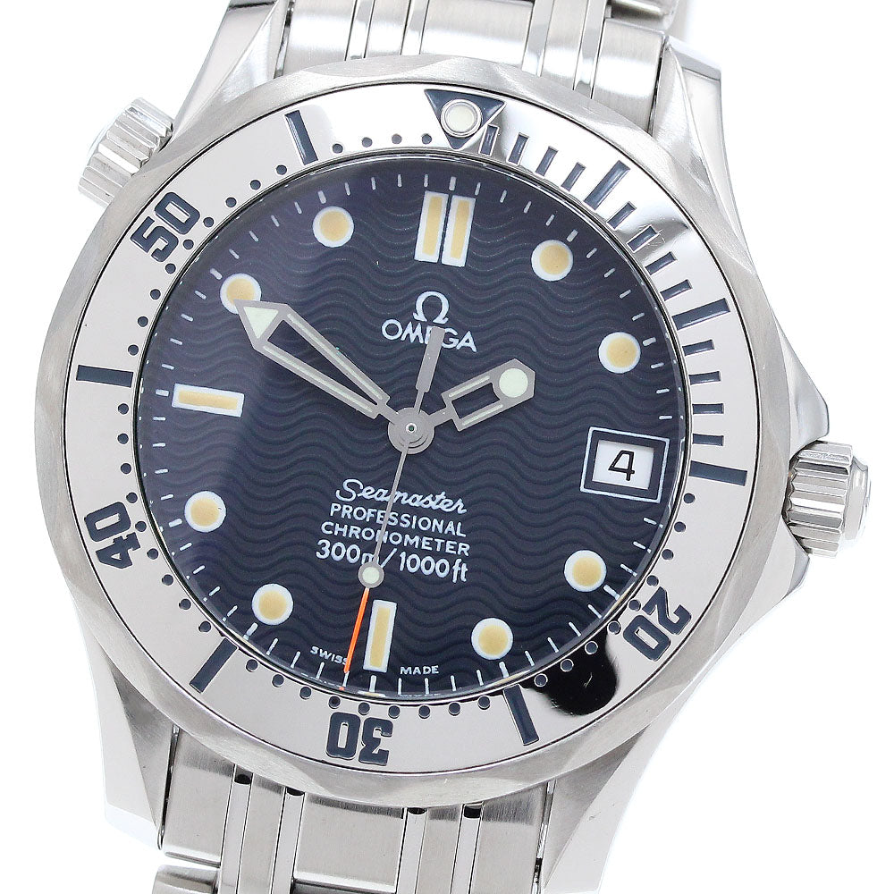 OMEGA Seamaster Diver 300M 2552.80 Date Navy Dial Automatic Boy's Watch_886228