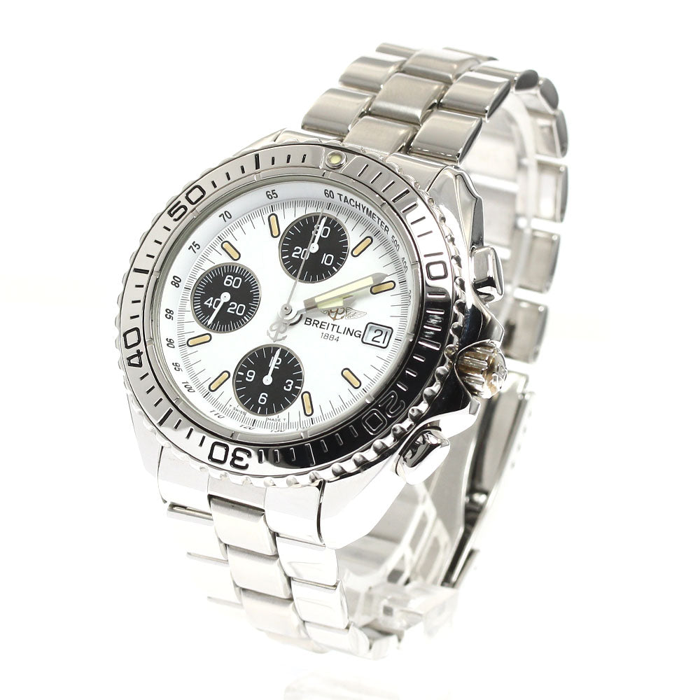 BREITLING Chrono Shark A13051 Date White / black Dial Automatic Men's Watch_886231