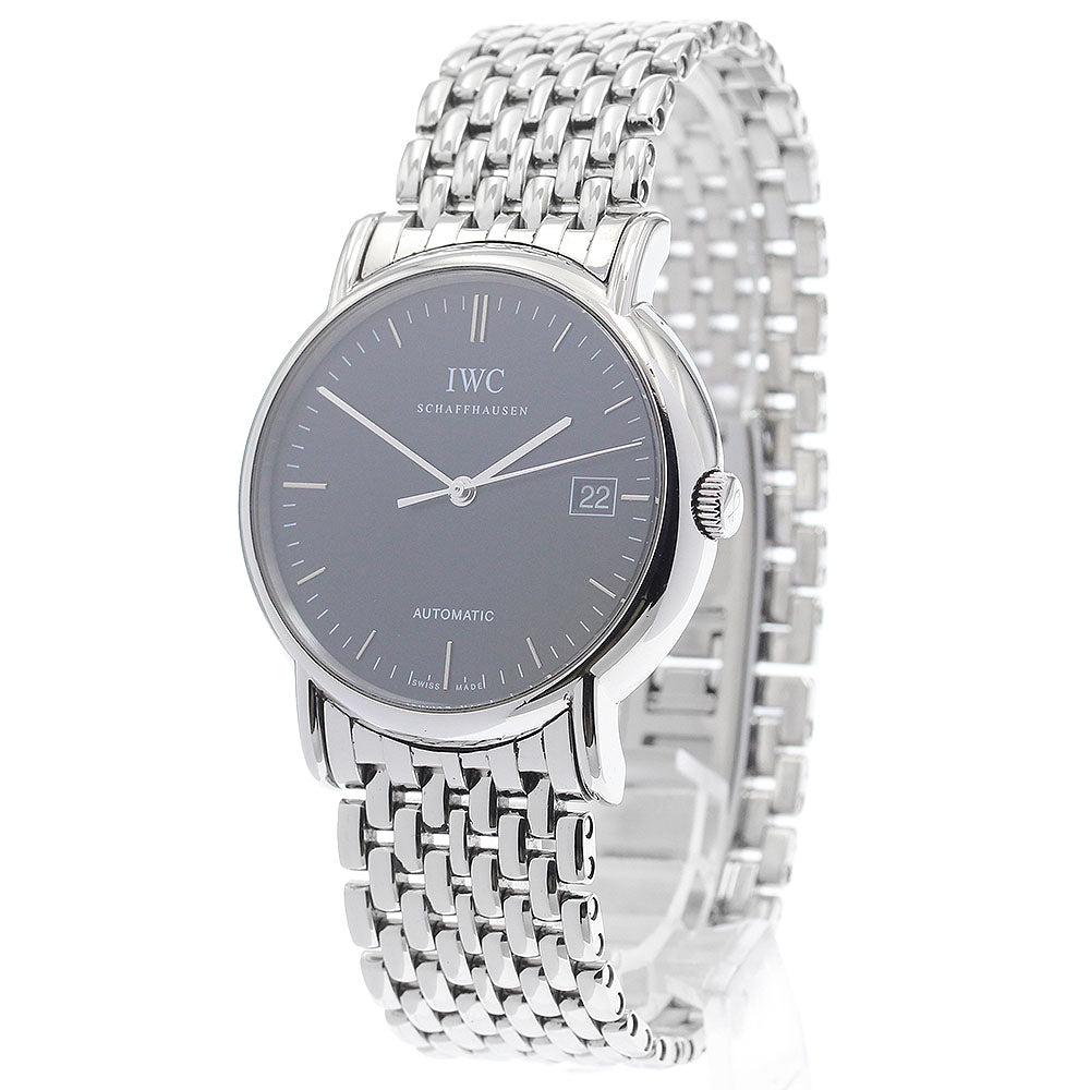 IWC SCHAFFHAUSEN Portofino IW353304 Date black Dial Automatic Men's Watch_886237