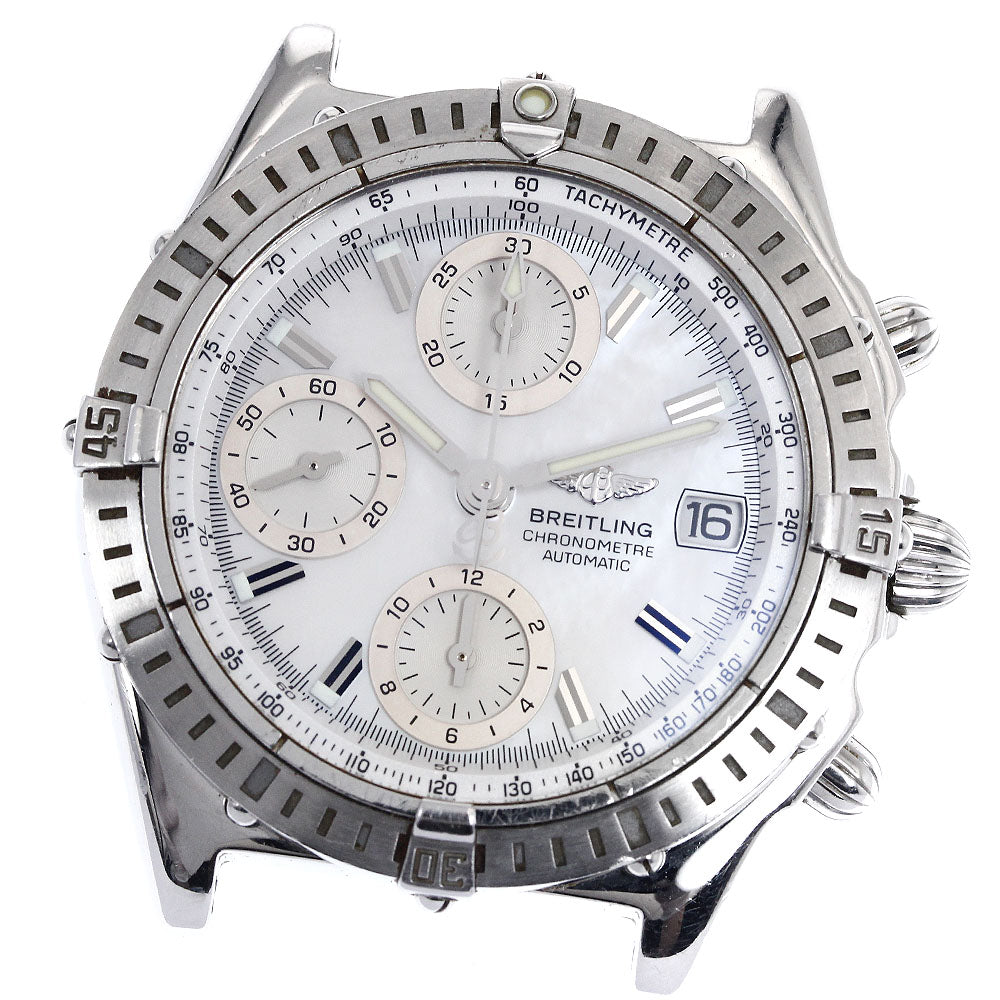 BREITLING Chronomat A13352 Date White shell Dial Automatic Men's Watch_886262