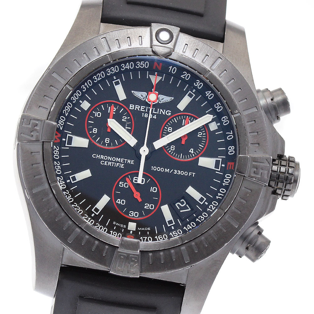 BREITLING Avenger Seawolf M73390 Chronograph black Dial Quartz Men's_886273