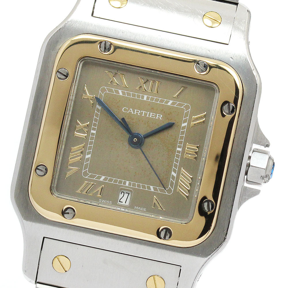 CARTIER Santos Galbe LM W20030C4 YG2 tone Quartz Men's Watch_886294