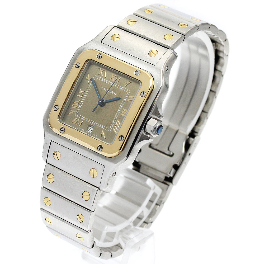 CARTIER Santos Galbe LM W20030C4 YG2 tone Quartz Men's Watch_886294