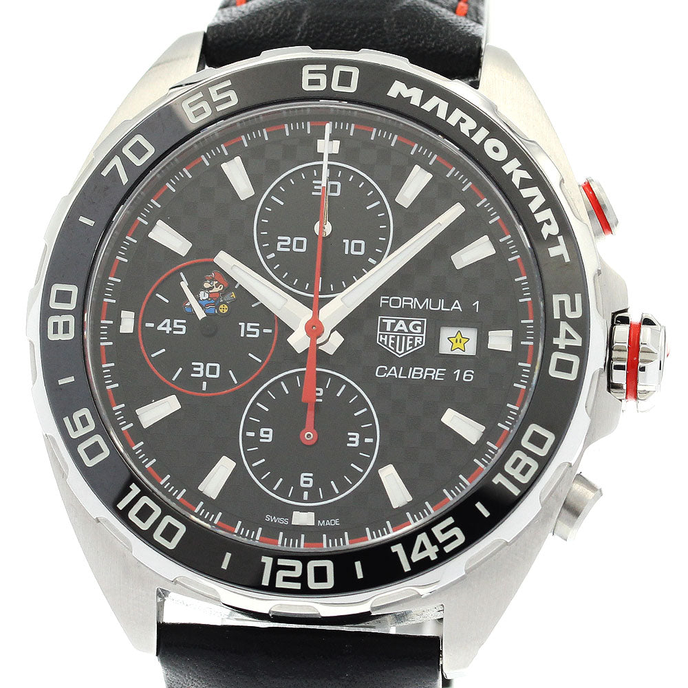 TAG HEUER Formula 1 x Mario Kart CAZ201E Caliber 16 Chronograph black Dial Automatic Men's Watch_886307