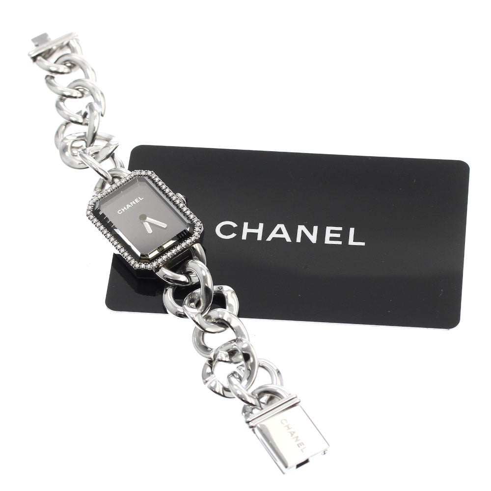CHANEL Premiere H3254 Chain diamond bezel black Dial Quartz Ladies Watch_886328