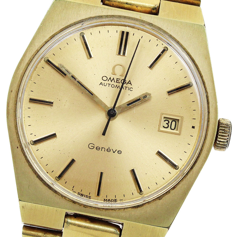 OMEGA Geneve 166.099 Date Cal.1481 gold Dial Automatic Men's Watch_886353