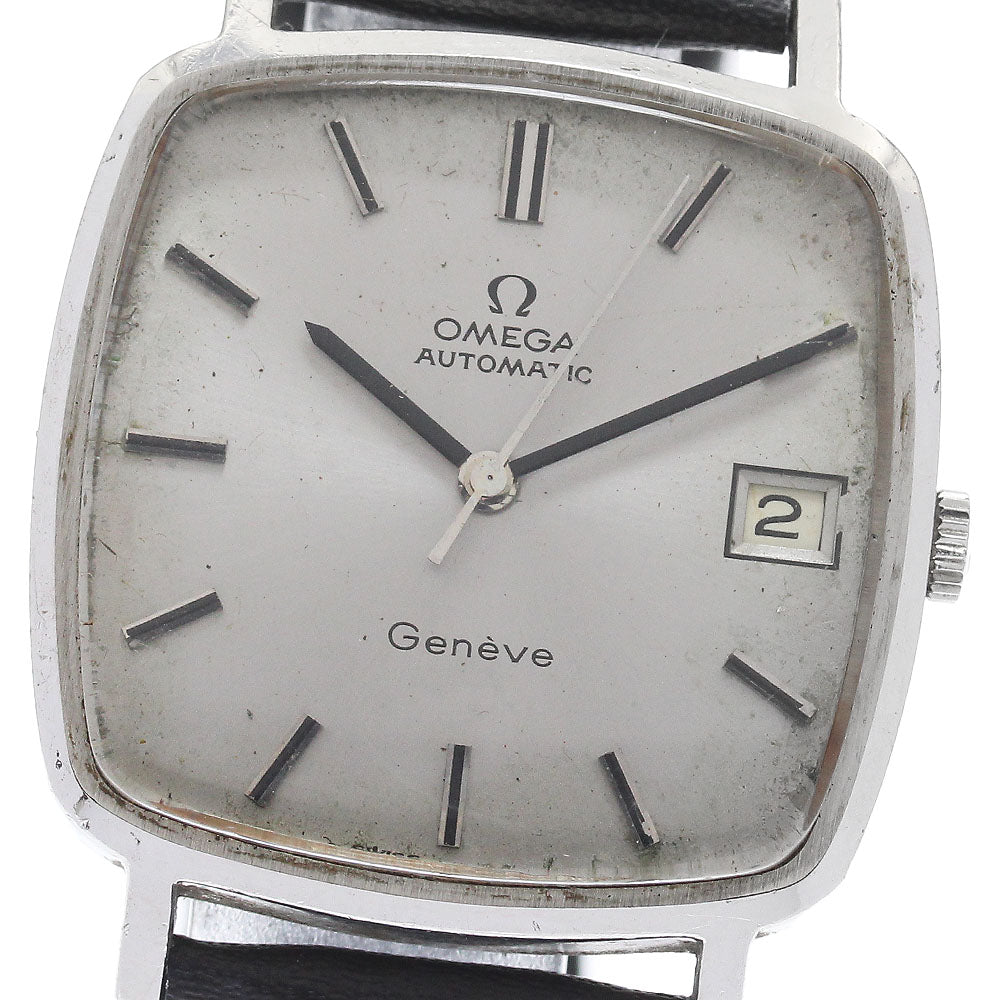OMEGA Geneve 162.0060 Square Cal.1012 Silver Dial Automatic Men's Watch_886354