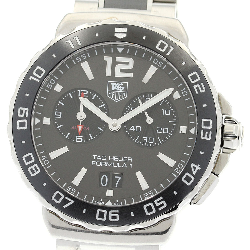 TAG HEUER Formula 1 WAU111C Grand date alarm gray Dial Quartz Men's Watch_886373