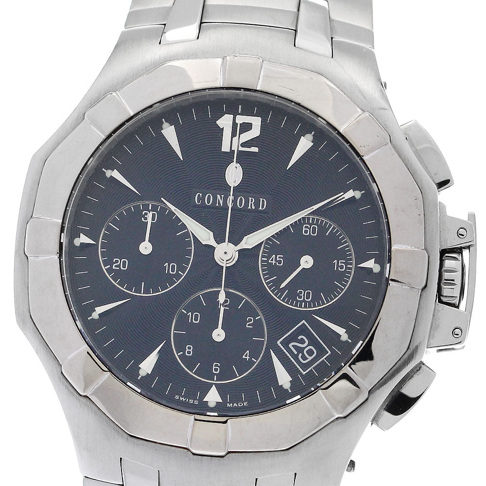Concord Saratoga 10.H7.1892 K18WGBezel Chronograph Automatic Men's Watch_886375