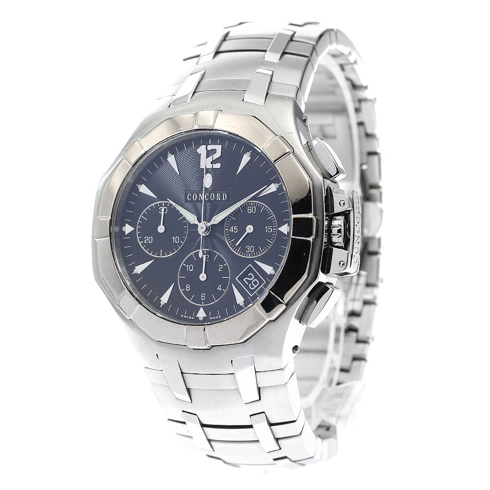 Concord Saratoga 10.H7.1892 K18WGBezel Chronograph Automatic Men's Watch_886375
