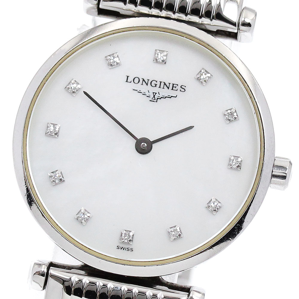 LONGINES La Grande Classic de Longines L4.209.4 12P diamond White shell Dial Quartz Ladies Watch_886376