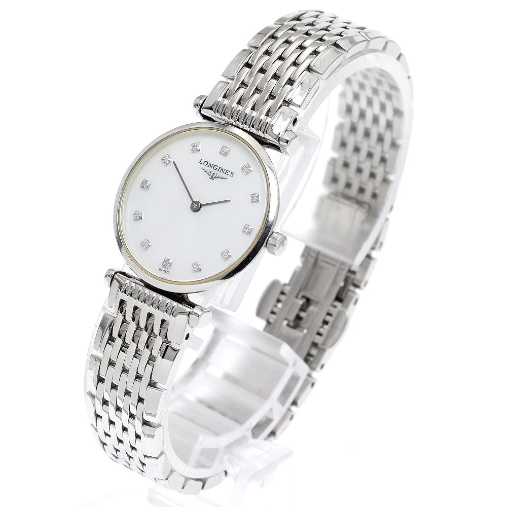 LONGINES La Grande Classic de Longines L4.209.4 12P diamond White shell Dial Quartz Ladies Watch_886376