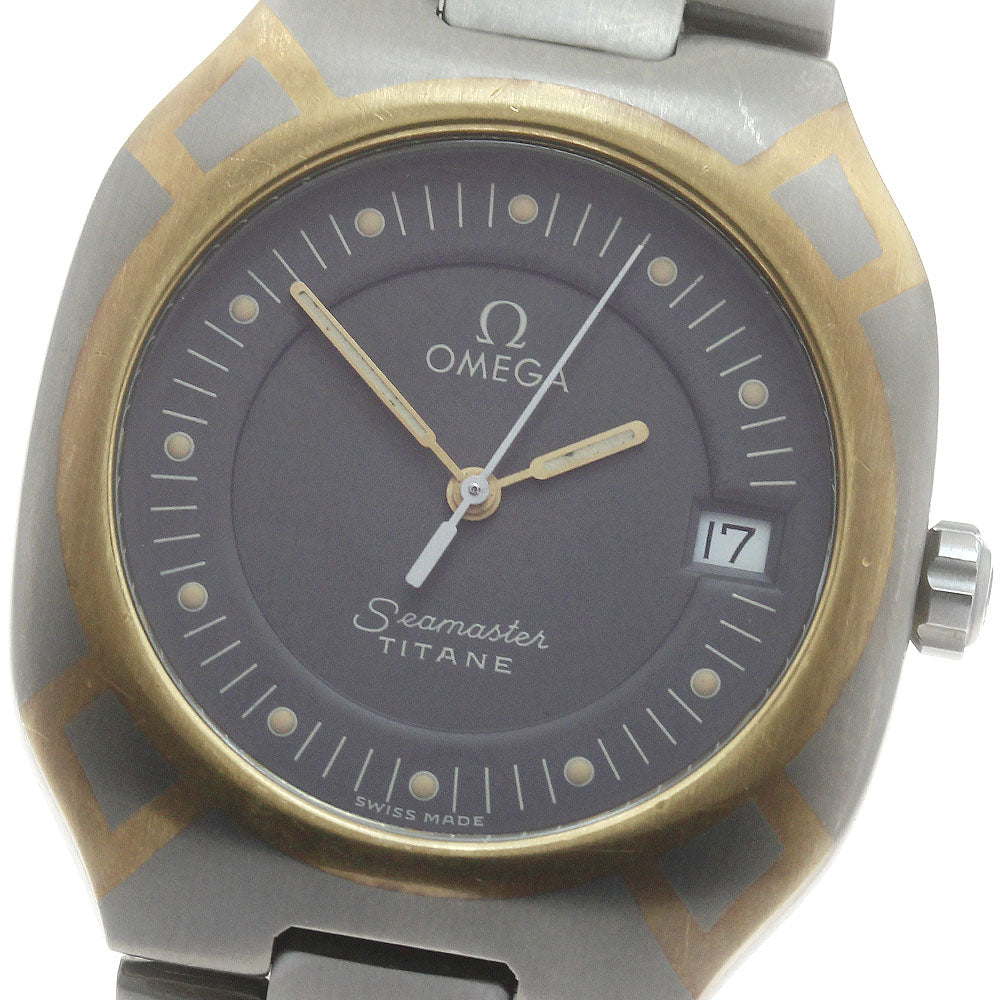 OMEGA Seamaster Polaris Date gray Dial Quartz Men's Watch_886382