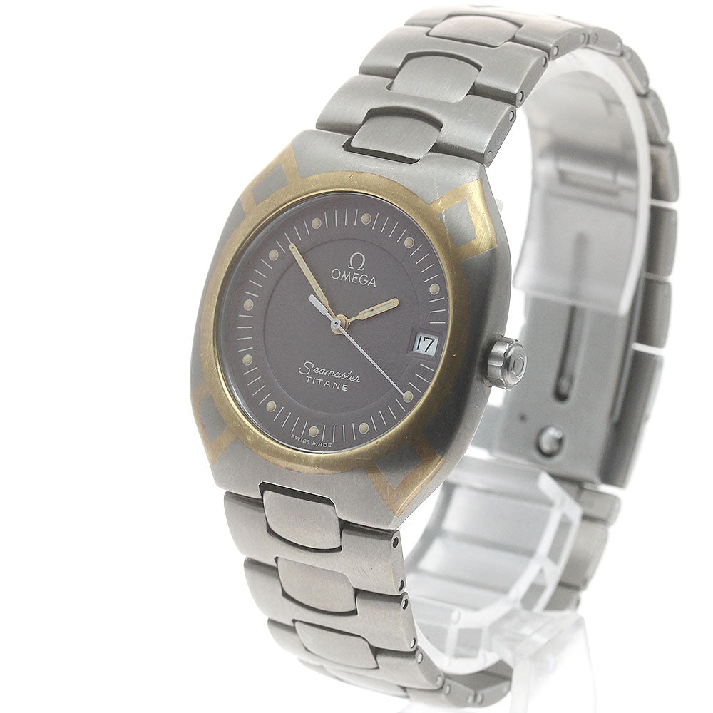 OMEGA Seamaster Polaris Date gray Dial Quartz Men's Watch_886382