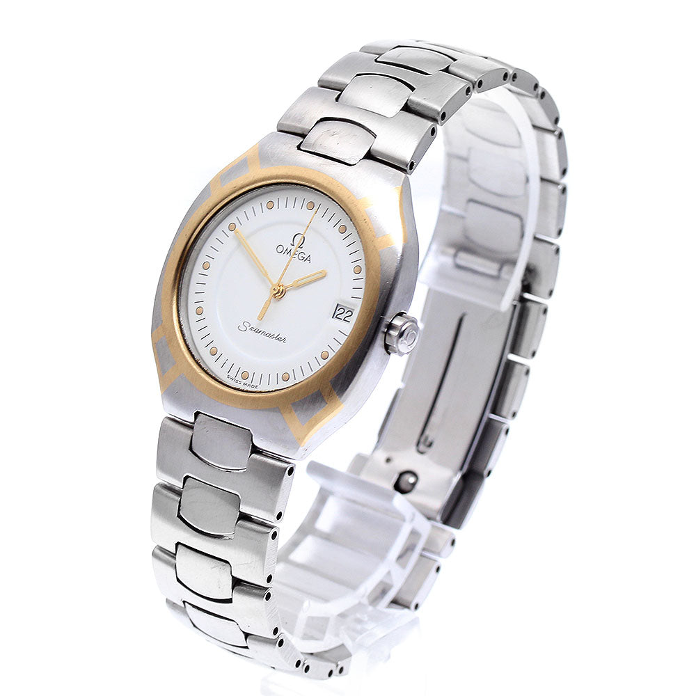 OMEGA Seamaster Polaris Date white Dial Quartz Men's Watch_886383