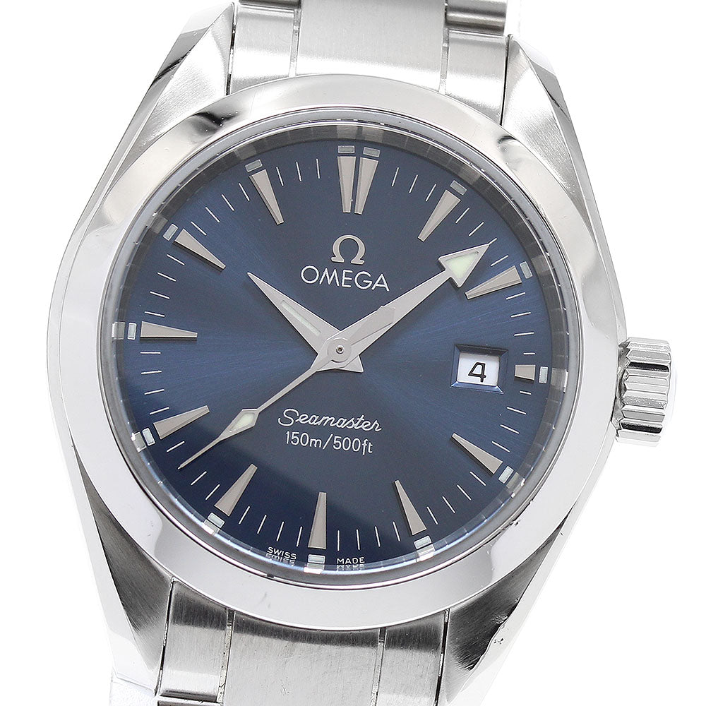 OMEGA Seamaster Aqua Terra 2577.80 Date Navy Dial Quartz Ladies Watch_886384